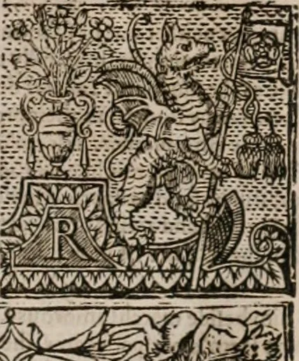 An illustration from The faerie qveen : The shepheards calendar : together with the other works of England's arch-poët, 1611, leaf 188