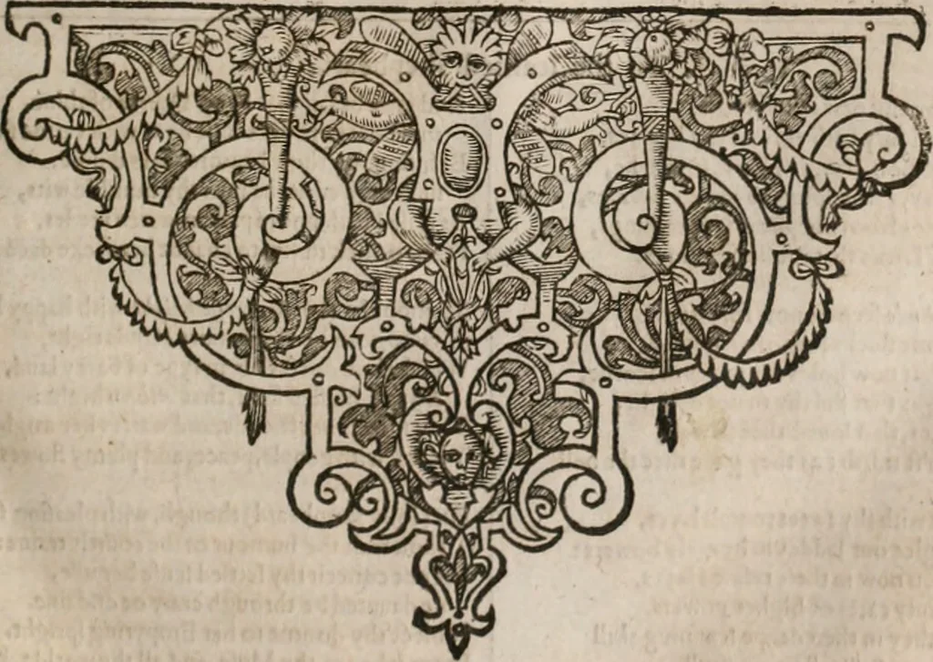 An illustration from The faerie qveen : The shepheards calendar : together with the other works of England's arch-poët, 1611, leaf 192
