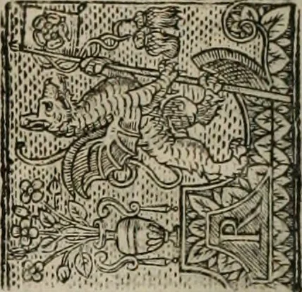 An illustration from The faerie qveen : The shepheards calendar : together with the other works of England's arch-poët, 1611, leaf 207