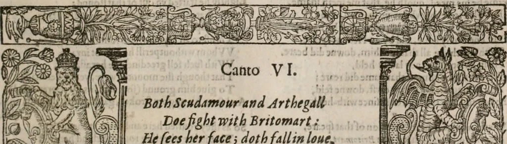 An illustration from The faerie qveen : The shepheards calendar : together with the other works of England's arch-poët, 1611, leaf 220