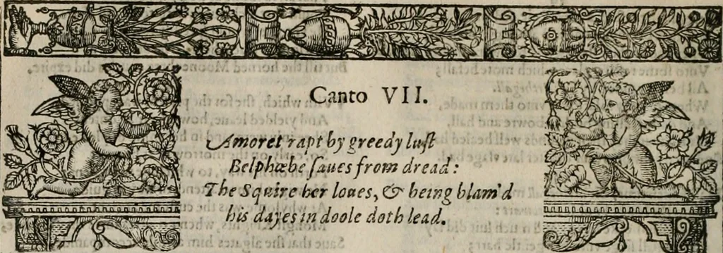 An illustration from The faerie qveen : The shepheards calendar : together with the other works of England's arch-poët, 1611, leaf 225