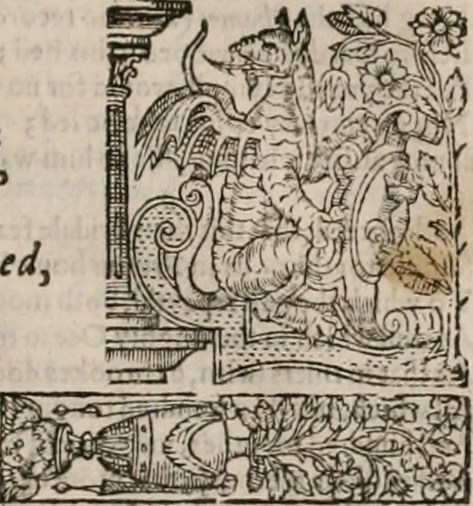 An illustration from The faerie qveen : The shepheards calendar : together with the other works of England's arch-poët, 1611, leaf 244