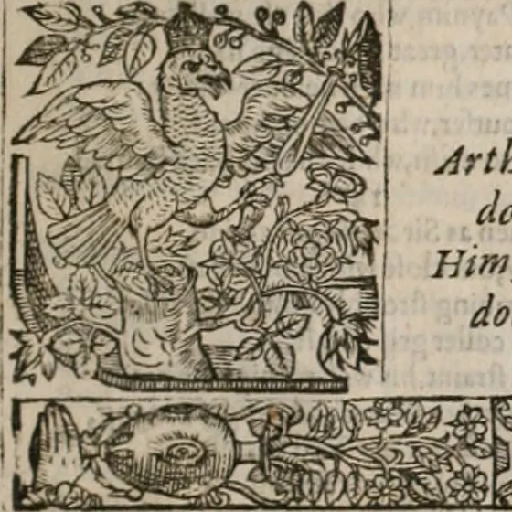 An illustration from The faerie qveen : The shepheards calendar : together with the other works of England's arch-poët, 1611, leaf 258