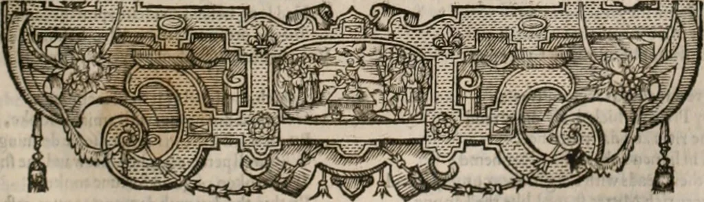 An illustration from The faerie qveen : The shepheards calendar : together with the other works of England's arch-poët, 1611, leaf 280