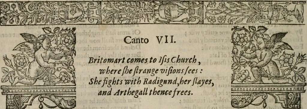 An illustration from The faerie qveen : The shepheards calendar : together with the other works of England's arch-poët, 1611, leaf 281