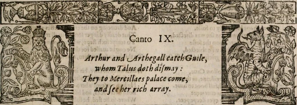 An illustration from The faerie qveen : The shepheards calendar : together with the other works of England's arch-poët, 1611, leaf 290