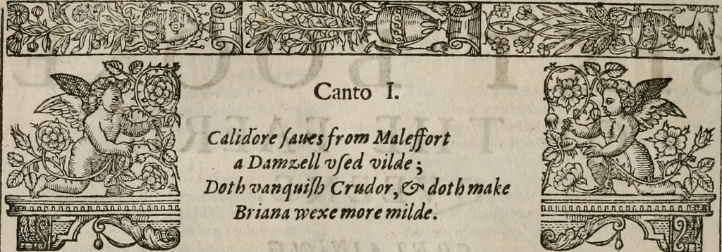 An illustration from The faerie qveen : The shepheards calendar : together with the other works of England's arch-poët, 1611, leaf 309