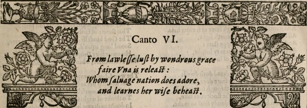 An illustration from The faerie qveen : The shepheards calendar : together with the other works of England's arch-poët, 1611, leaf 32