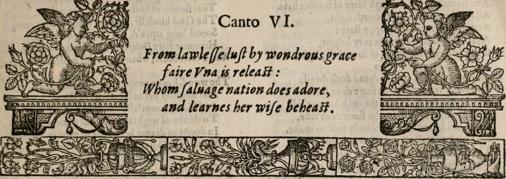 An illustration from The faerie qveen : The shepheards calendar : together with the other works of England's arch-poët, 1611, leaf 32