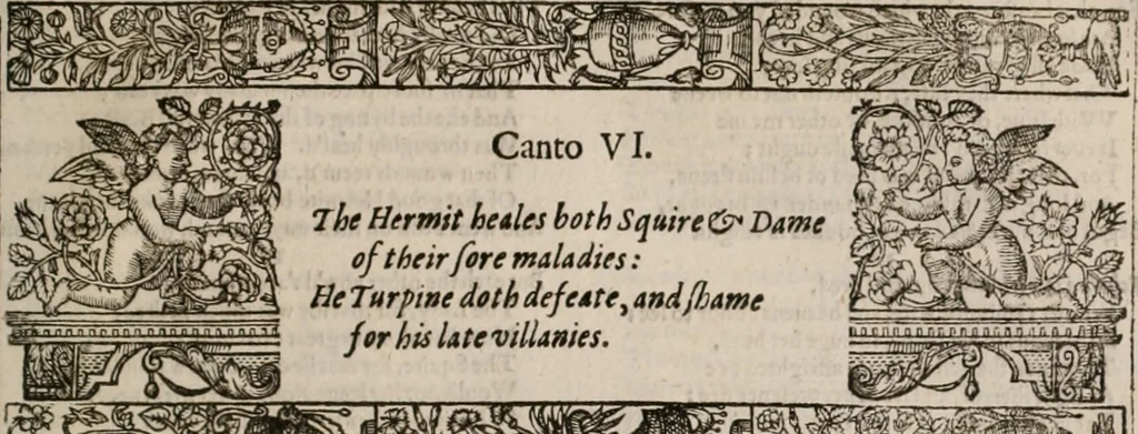 An illustration from The faerie qveen : The shepheards calendar : together with the other works of England's arch-poët, 1611, leaf 330