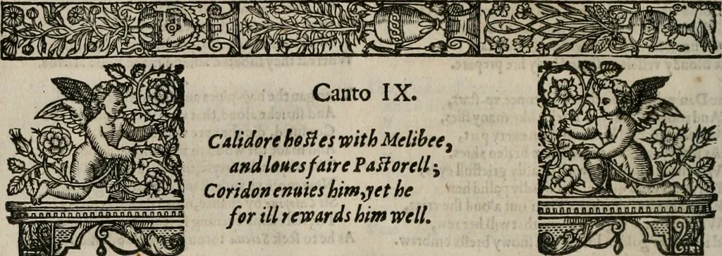 An illustration from The faerie qveen : The shepheards calendar : together with the other works of England's arch-poët, 1611, leaf 343