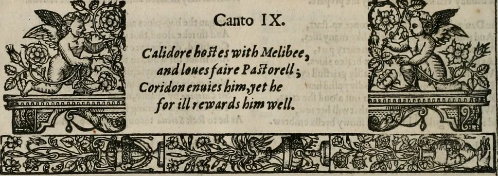 An illustration from The faerie qveen : The shepheards calendar : together with the other works of England's arch-poët, 1611, leaf 343