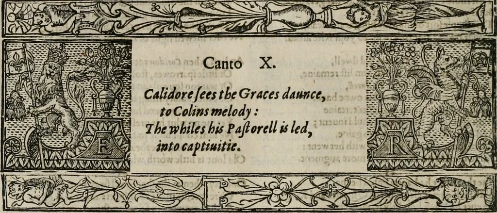An illustration from The faerie qveen : The shepheards calendar : together with the other works of England's arch-poët, 1611, leaf 347