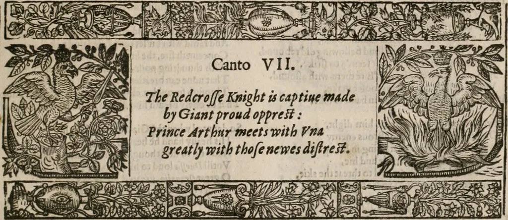 An illustration from The faerie qveen : The shepheards calendar : together with the other works of England's arch-poët, 1611, leaf 36