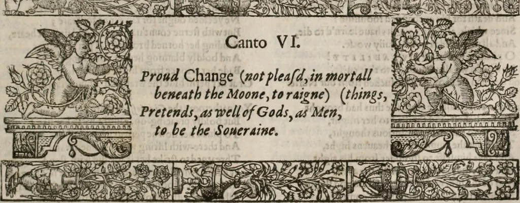 An illustration from The faerie qveen : The shepheards calendar : together with the other works of England's arch-poët, 1611, leaf 360