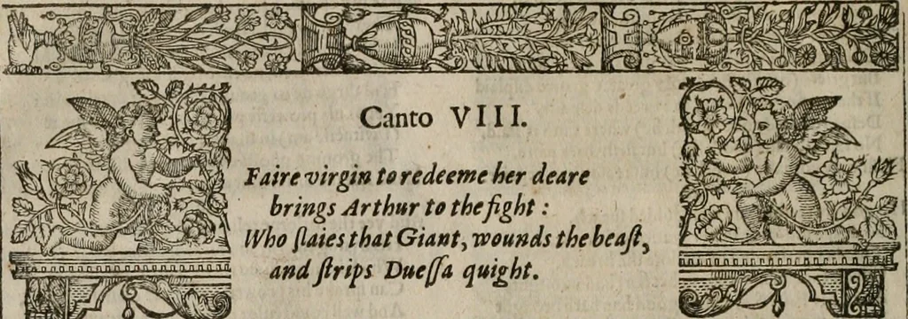 An illustration from The faerie qveen : The shepheards calendar : together with the other works of England's arch-poët, 1611, leaf 41