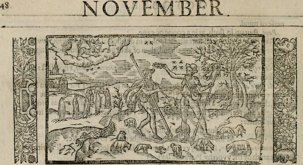 An illustration from The faerie qveen : The shepheards calendar : together with the other works of England's arch-poët, 1611, leaf 431