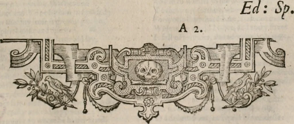An illustration from The faerie qveen : The shepheards calendar : together with the other works of England's arch-poët, 1611, leaf 444
