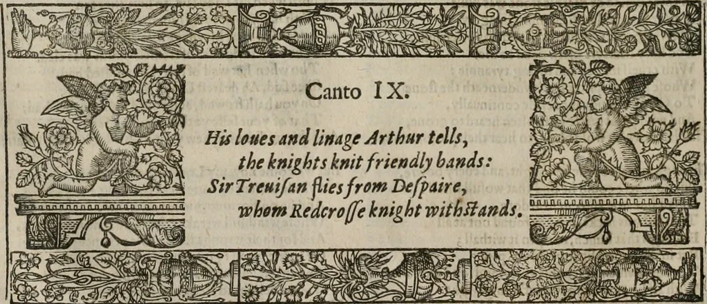 An illustration from The faerie qveen : The shepheards calendar : together with the other works of England's arch-poët, 1611, leaf 45