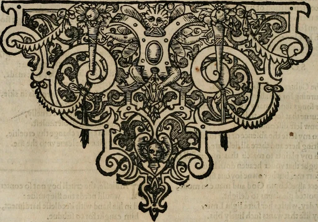 An illustration from The faerie qveen : The shepheards calendar : together with the other works of England's arch-poët, 1611, leaf 503