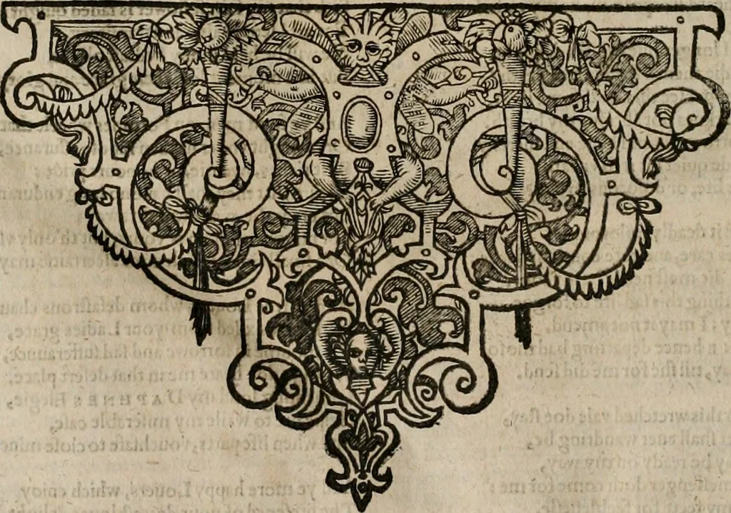 An illustration from The faerie qveen : The shepheards calendar : together with the other works of England's arch-poët, 1611, leaf 535