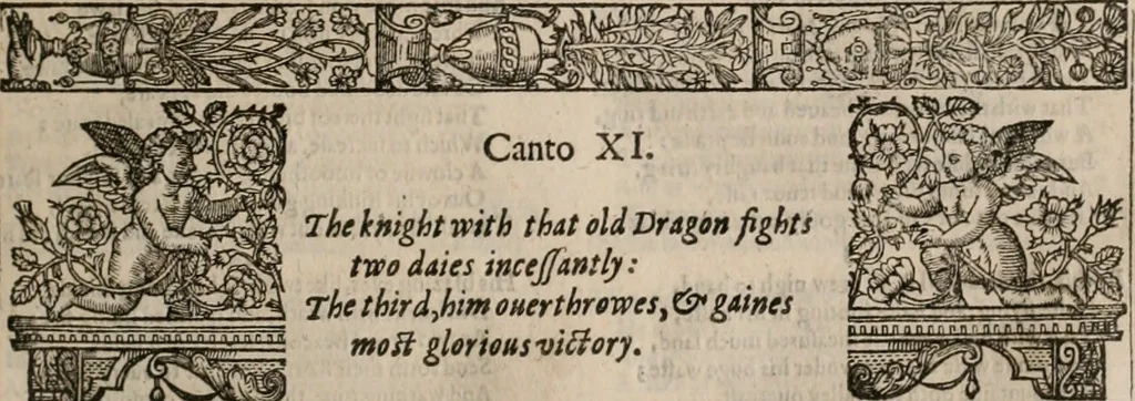 An illustration from The faerie qveen : The shepheards calendar : together with the other works of England's arch-poët, 1611, leaf 56