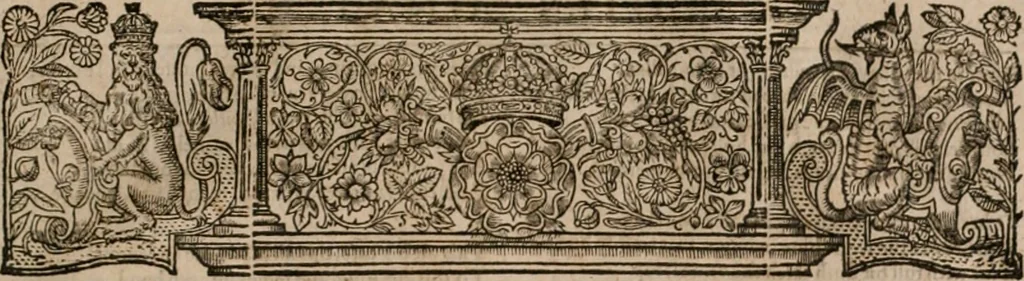 An illustration from The faerie qveen : The shepheards calendar : together with the other works of England's arch-poët, 1611, leaf 562