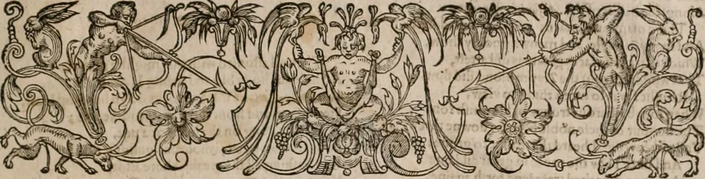 An illustration from The faerie qveen : The shepheards calendar : together with the other works of England's arch-poët, 1611, leaf 588