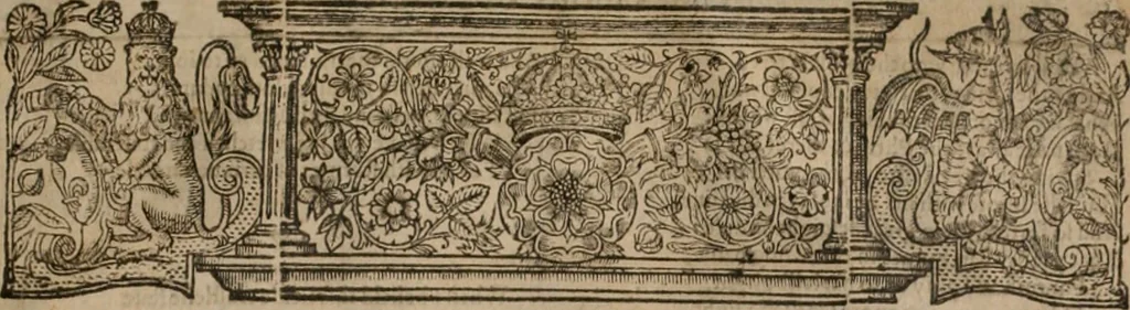 An illustration from The faerie qveen : The shepheards calendar : together with the other works of England's arch-poët, 1611, leaf 592