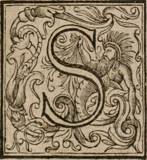 An illustration from The faerie qveen : The shepheards calendar : together with the other works of England's arch-poët, 1611, leaf 594