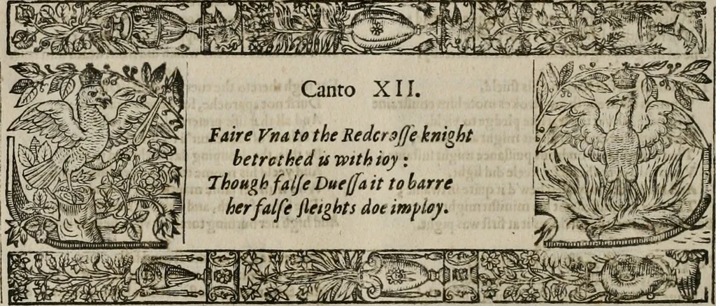 An illustration from The faerie qveen : The shepheards calendar : together with the other works of England's arch-poët, 1611, leaf 61