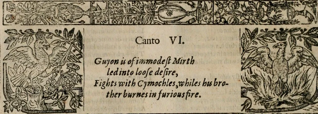 An illustration from The faerie qveen : The shepheards calendar : together with the other works of England's arch-poët, 1611, leaf 89