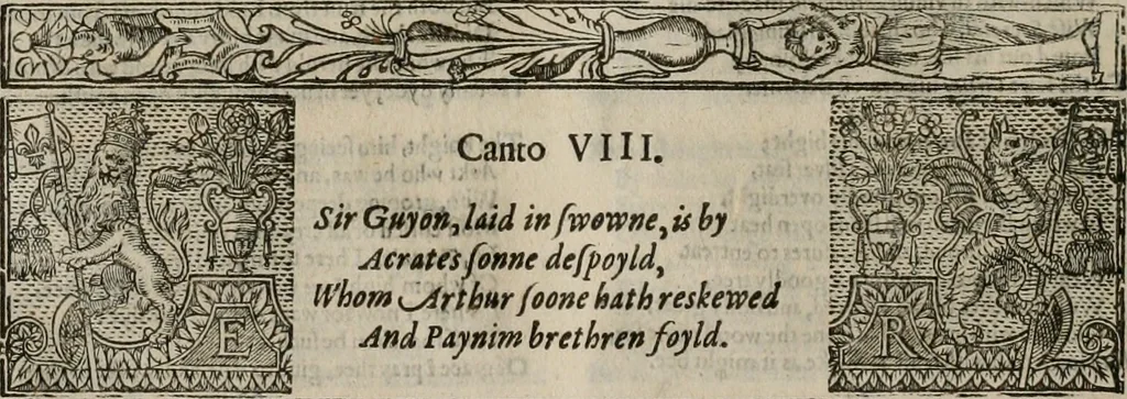 An illustration from The faerie qveen : The shepheards calendar : together with the other works of England's arch-poët, 1611, leaf 99