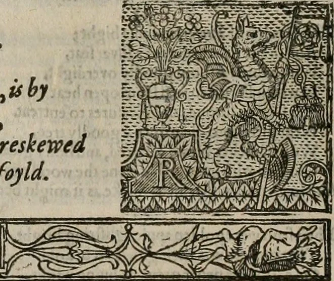 An illustration from The faerie qveen : The shepheards calendar : together with the other works of England's arch-poët, 1611, leaf 99