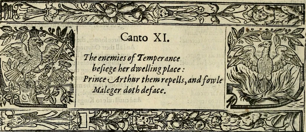 An illustration from The faerie qveen : The shepheards calendar : together with the other works of England's arch-poët, 1611, leaf 127