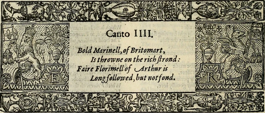An illustration from The faerie qveen : The shepheards calendar : together with the other works of England's arch-poët, 1611, leaf 157