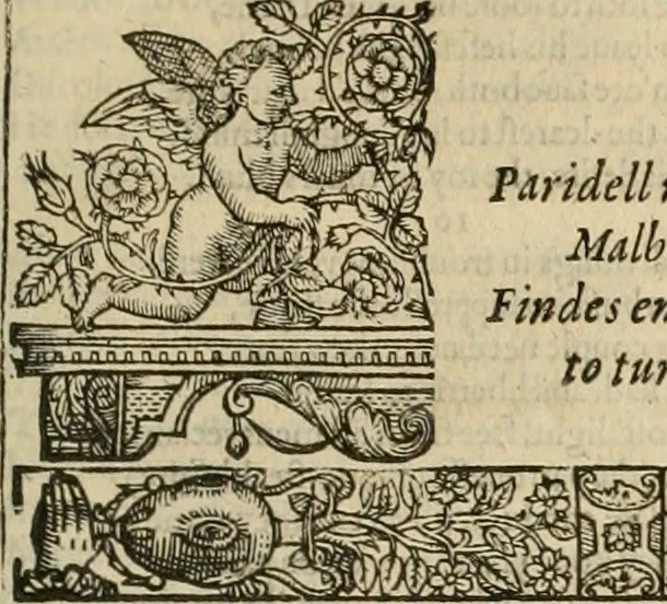 An illustration from The faerie qveen : The shepheards calendar : together with the other works of England's arch-poët, 1611, leaf 188