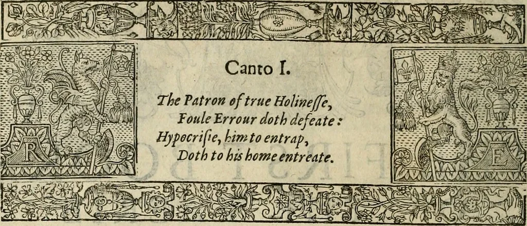 An illustration from The faerie qveen : The shepheards calendar : together with the other works of England's arch-poët, 1611, leaf 19