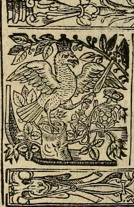 An illustration from The faerie qveen : The shepheards calendar : together with the other works of England's arch-poët, 1611, leaf 193