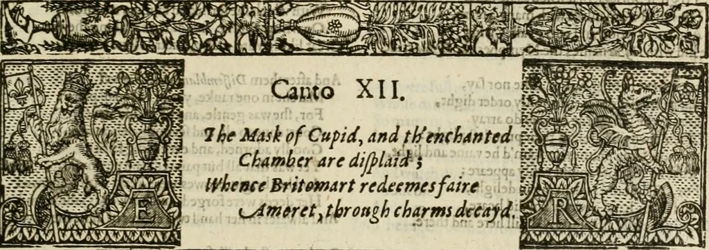 An illustration from The faerie qveen : The shepheards calendar : together with the other works of England's arch-poët, 1611, leaf 198