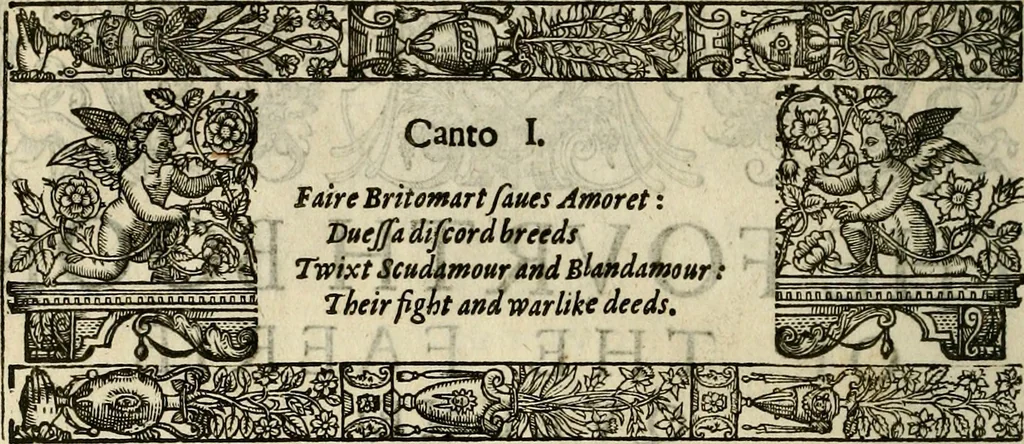 An illustration from The faerie qveen : The shepheards calendar : together with the other works of England's arch-poët, 1611, leaf 207