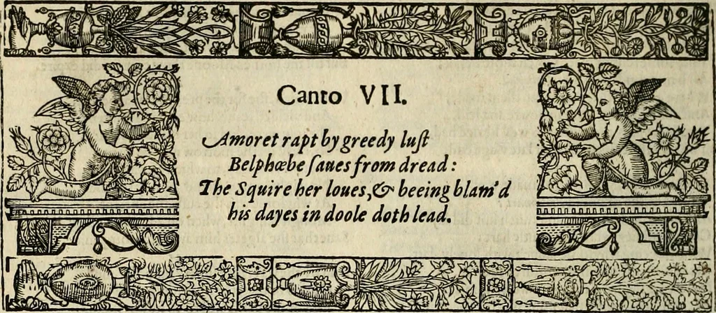 An illustration from The faerie qveen : The shepheards calendar : together with the other works of England's arch-poët, 1611, leaf 235