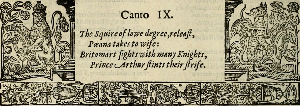 An illustration from The faerie qveen : The shepheards calendar : together with the other works of England's arch-poët, 1611, leaf 245