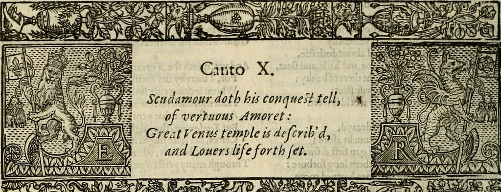 An illustration from The faerie qveen : The shepheards calendar : together with the other works of England's arch-poët, 1611, leaf 249