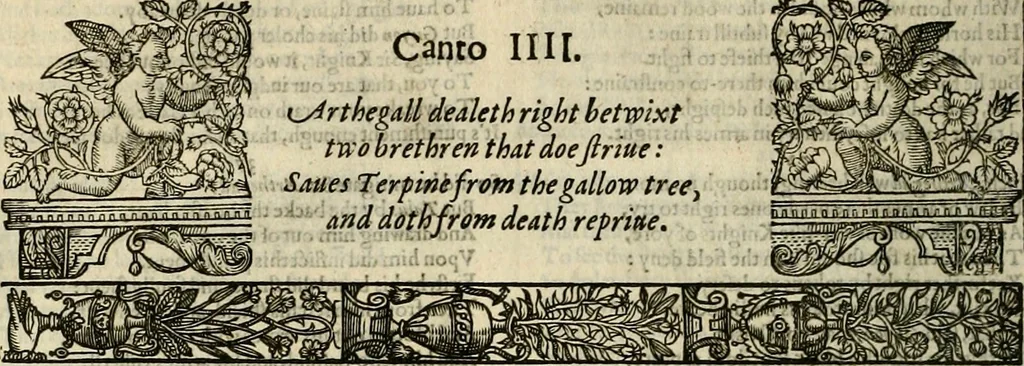 An illustration from The faerie qveen : The shepheards calendar : together with the other works of England's arch-poët, 1611, leaf 277