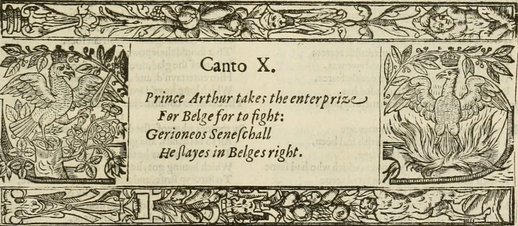 An illustration from The faerie qveen : The shepheards calendar : together with the other works of England's arch-poët, 1611, leaf 304