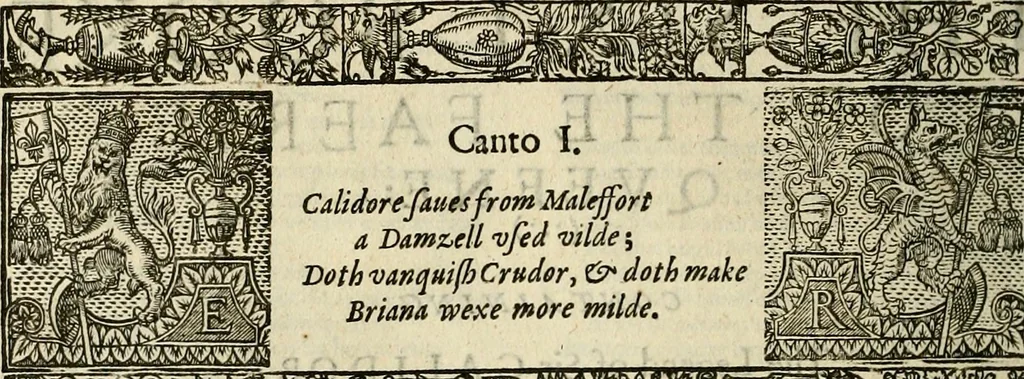 An illustration from The faerie qveen : The shepheards calendar : together with the other works of England's arch-poët, 1611, leaf 319