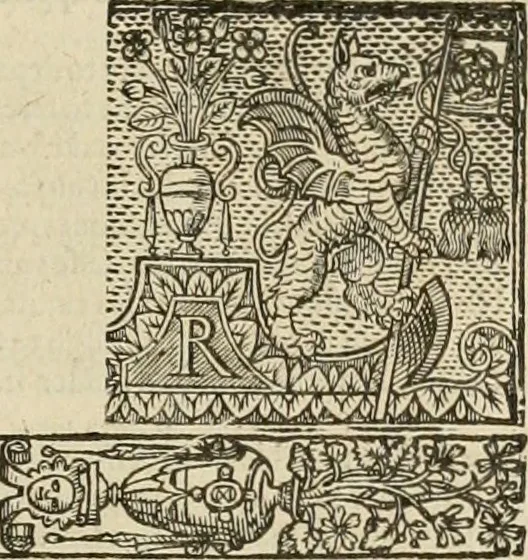 An illustration from The faerie qveen : The shepheards calendar : together with the other works of England's arch-poët, 1611, leaf 336
