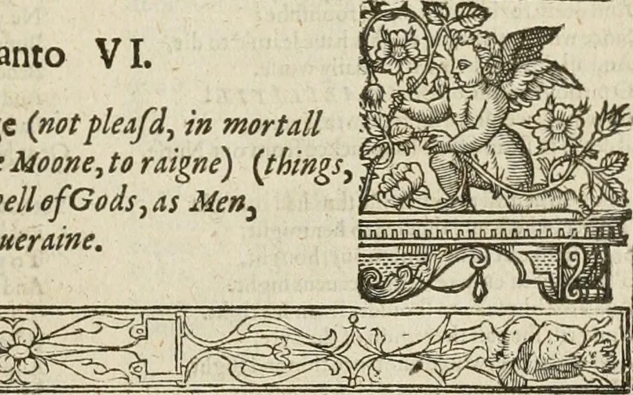 An illustration from The faerie qveen : The shepheards calendar : together with the other works of England's arch-poët, 1611, leaf 370