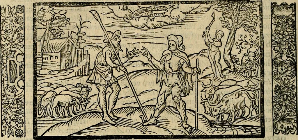 An illustration from The faerie qveen : The shepheards calendar : together with the other works of England's arch-poët, 1611, leaf 401